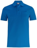 Basic Pocket Polo Shirt blue